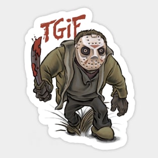 TGIF the 13th Sticker